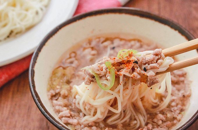 うま肉だれつけ素麺 レシピ うま味の活用 日本うま味調味料協会